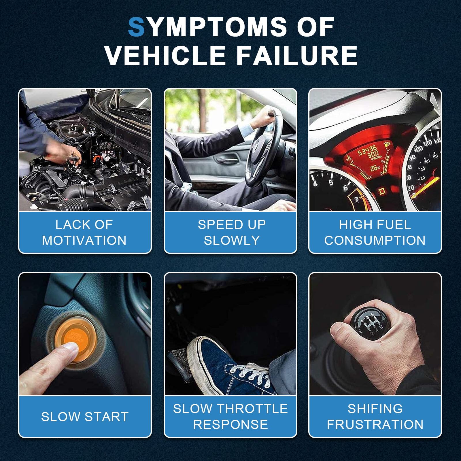 ECCPP 6 Ignition Coils For 14-19 Land Rover Range Rover Sport 18-20 Velar 3.0L