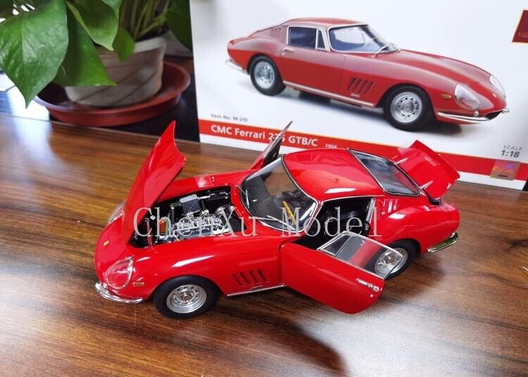 Red 1/18 1:18 Scale CMC Ferrari 275 GTB/C Coupe 1966 M-210 Model Car