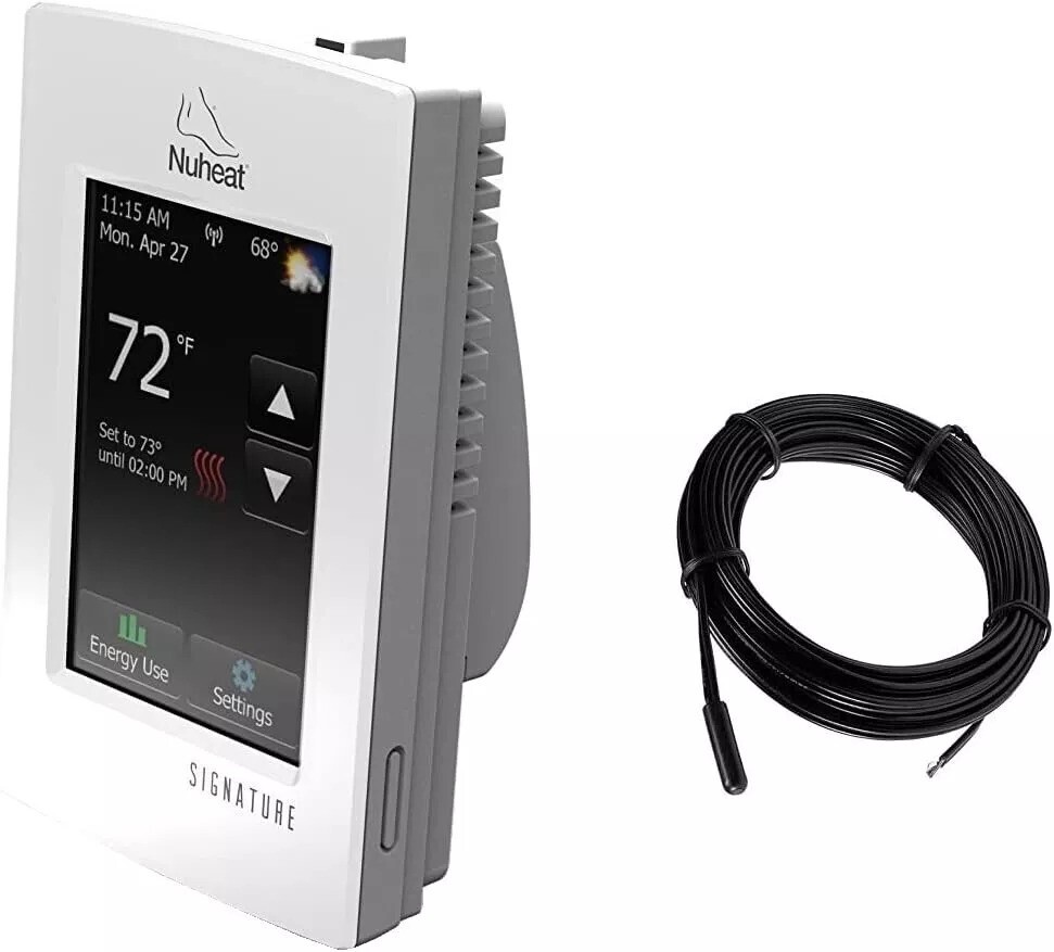 NuHeat nVent AC0055 SIGNATURE WiFi Touchscreen Programmable Heating Thermostat