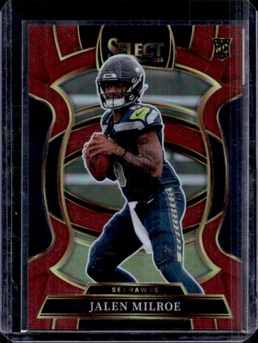 2025 Panini Select Jalen Milroe Concourse RC Maroon Prizm Rookie #/149 Seahawks