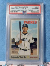 2019 Topps Heritage Fernando Tatis, Jr. #517 PSA GM10💥Error-Yellow Line On...