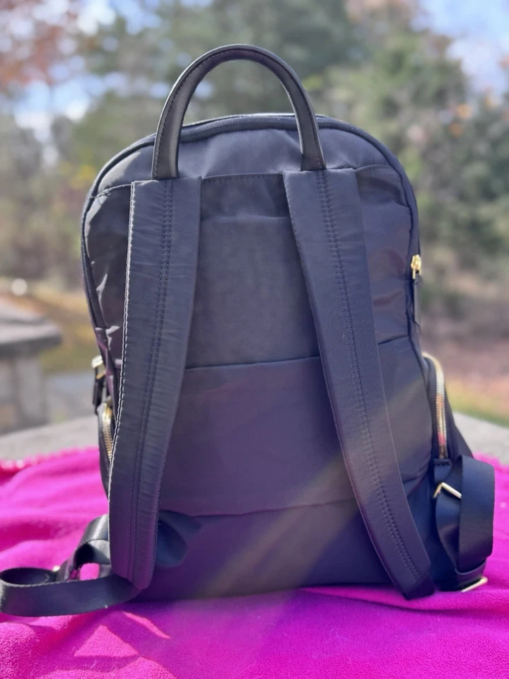 Mochila de Viaje Tumi Voyageur Negra Gunmetal, Nueva Bolsa de Nylon con Cremallera (¡NUEVA!) Foto 4 de 4