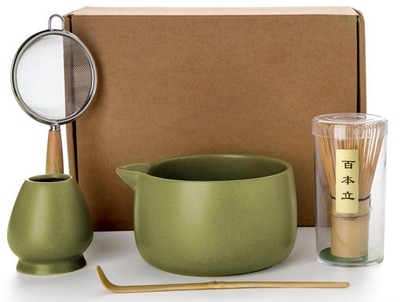 20OZ Matcha Whisk Set - 5PCS Japanese Tea Set Includes Matcha Bowl with Spout...
