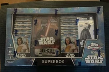 2025 Topps Chrome Star Wars Costco Exclusive Superbox Sealed Unopened Box