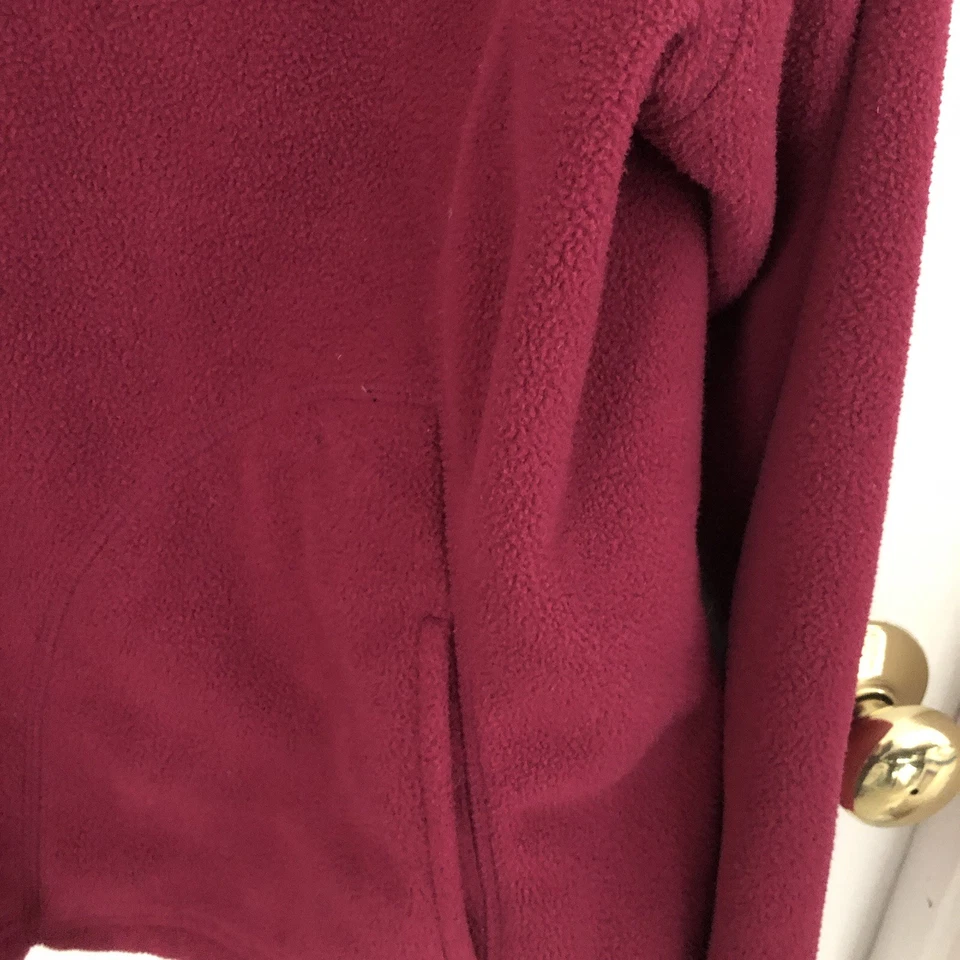 "Chaqueta polar L-XL arándano cremallera bolsillos delanteros Merona bucle busto: 48"" cintura: 44""" Foto 3 de 4