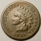 1885 Indian Head Cent Penny VG-F  "Actual Coin Pictured- Not Cleaned"