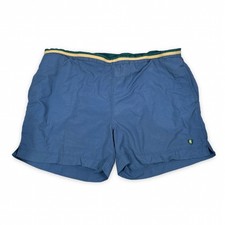 Givenchy Activewear Mens Vintage Blue Nylon Mesh Lined Swim Trunks XL Logo READ
