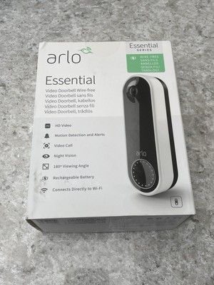 Arlo Essential Spotlight Kamera kabellos 1080P Video - Weiß 