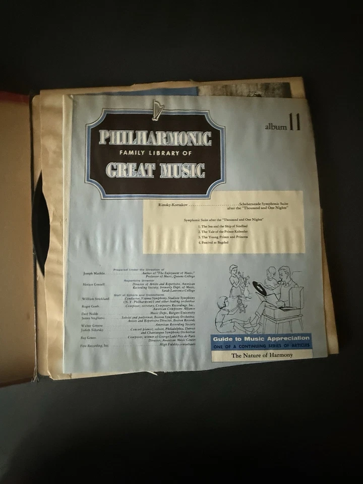 1959 Philharmonic Family Library of Great Music LP Record Album #VintageMusic - Image 3 of 4