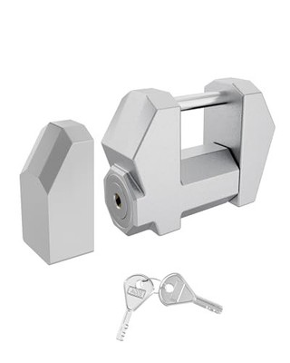  Trailer Tongue Coupler Lock, Dia 1/4'', Extra Wide 1.2'' Span, Latch Silver