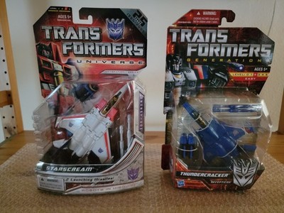 Transformers Universe Starscream and Generations Thundercracker - Factory Sealed