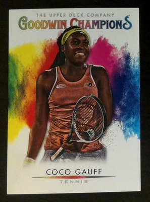 #ad 2021 Upper Deck Goodwin Champions Splash of Color Coco Gauff #135 Tennis $1.49