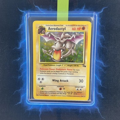  Aerodactyl 1/62 Fossil   1999 Holo Karte WOTC Pokemon Fossil Set Vintage Card