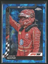 2025 Topps Chrome Sapphire F1 #121 Carlos Sainz Pole Position