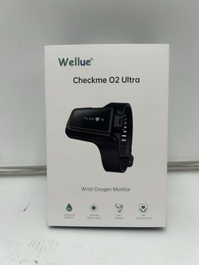 Wellue Checkme O2 Ultra Wrist Oxygen Monitor w/ Finger Sensor & Box