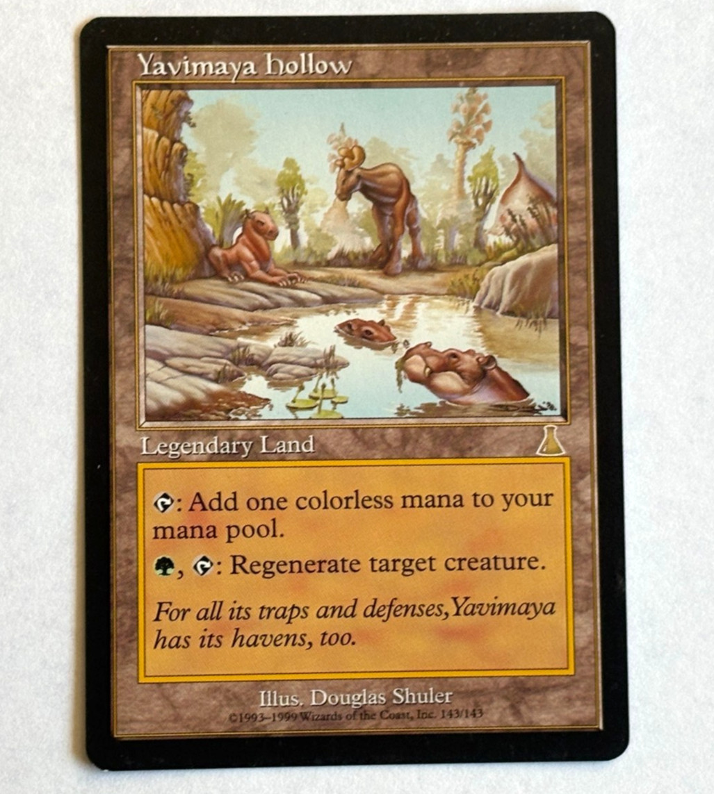 MTG Yavimaya Hollow - Urza's Destiny Rare Legendary Land - NM