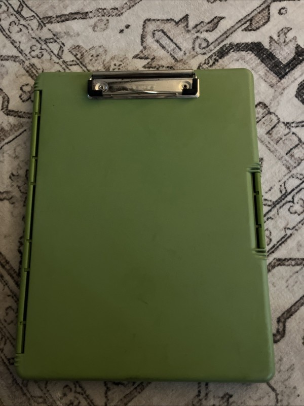 Vintage Dexas Clipcase Storage Clipboard- MADE In USA