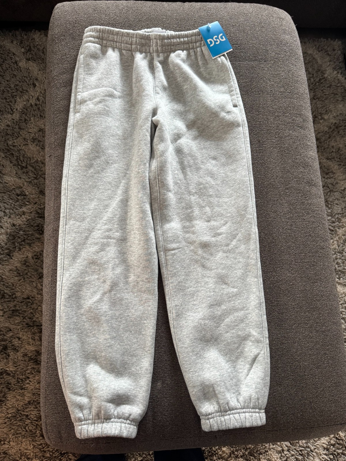 DSG Classic Fleece Cinch Pants Size M Light Heather Gray NWT