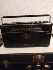 Vintage Sanyo M9902-Black Boombox AM/FM Radio Cassette Player - Read Description