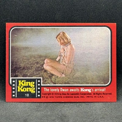 The Lovely Dwan Awaits Kong's Arrival! 1976 Topps King Kong #18