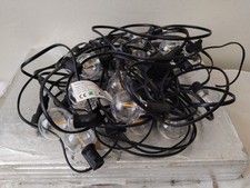 Ollny 15m Waterproof Festoon Lights, 25 G40 LED Globe Bulbs