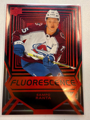 Sampo Ranta, Avalanche, Red Fluorescence, Upper Deck 21-22 Series 2 #FL-21