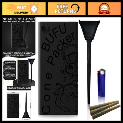 Preroll Cone Packer Loading Station for 1 1/4 Cones - Easy Fill Kit with Scoop &