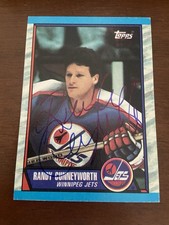 1989-90 Topps #63 Randy Cunneyworth Autographed Winnipeg Jets