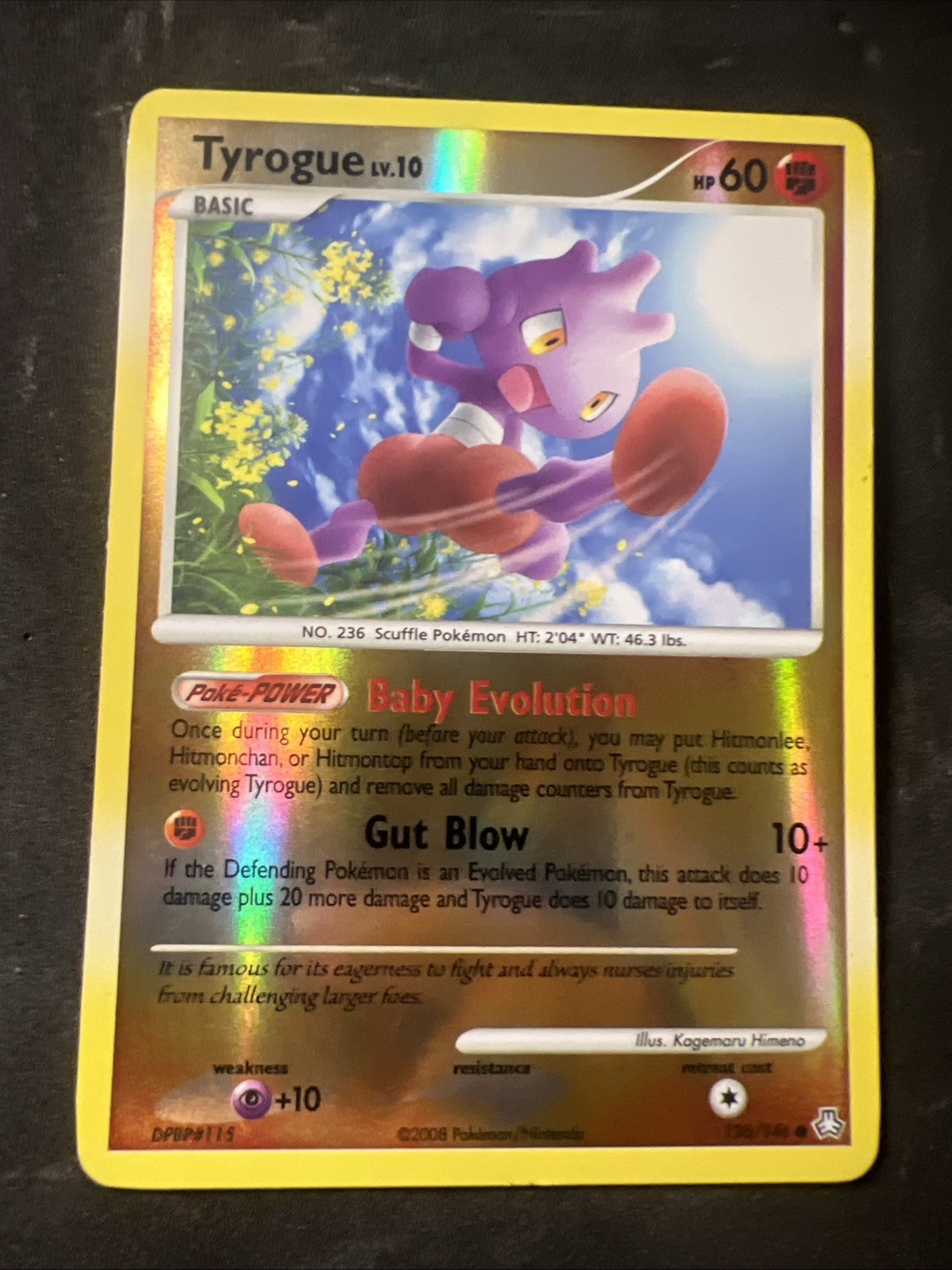Tyrogue Reverse Holo Legends Awakened Pokémon Card 126/146