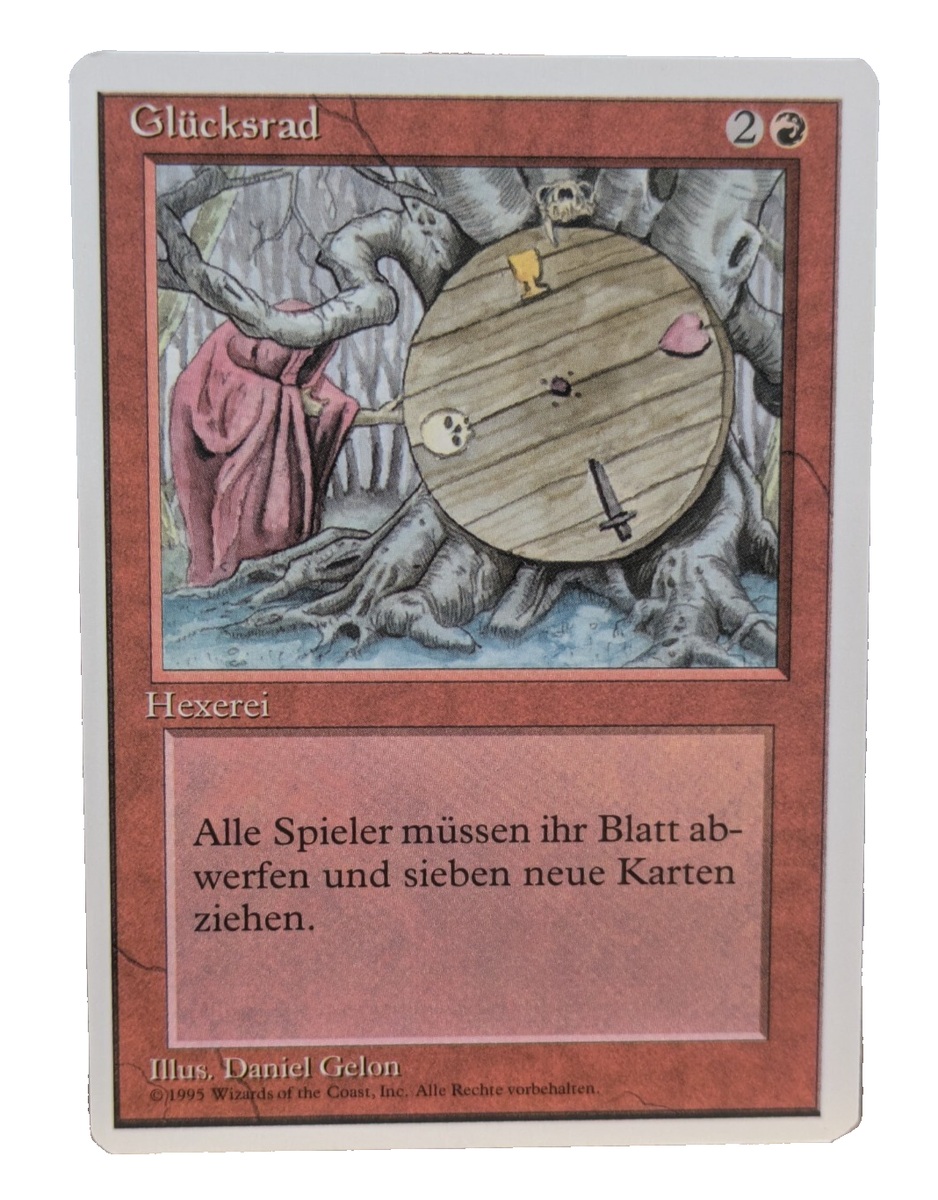 MTG wheel of fortune 英語 1枚 Wheel of Fortune German FWB MTG Foreign White Border Magic TCG