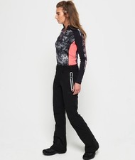 SUPERDRY Sleek Piste Womens Black Ski Pants Size 10