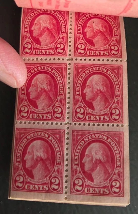 1927 Washington 2 cent - Booklet of 4 sheets of 6 Stamps - Scott #634d - Image 2 of 3