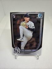 2025 Bowman Chrome #79 WILL WARREN Rookie Card RC Yankees. rookie card picture