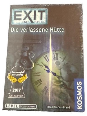 KOSMOS EXIT Das Spiel Die verlassene Hütte Escape Room Rätselspiel Kennerspiel