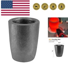 Graphite Crucible, Silicon Carbide Clay Crucible Cup for Melting Casting Refi...