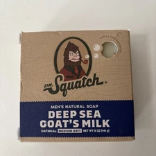 Dr Squatch Soap Pine Tar  Remover medium grit, deep sea goats, milk All Natural