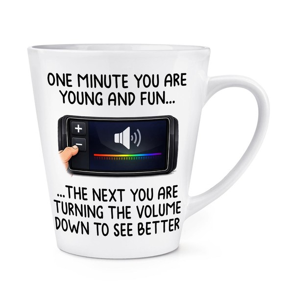 Gift Base 12Oz Latte Tasse Becher Aus Keramik Weiß-image