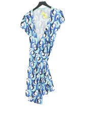 Boden Wrap Midi Dress UK14 in Multi