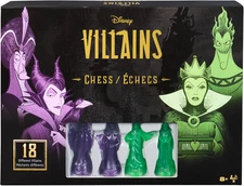 Disney Villains Chess Set Classic Characters Ursula, Jafar, Hades, & More New