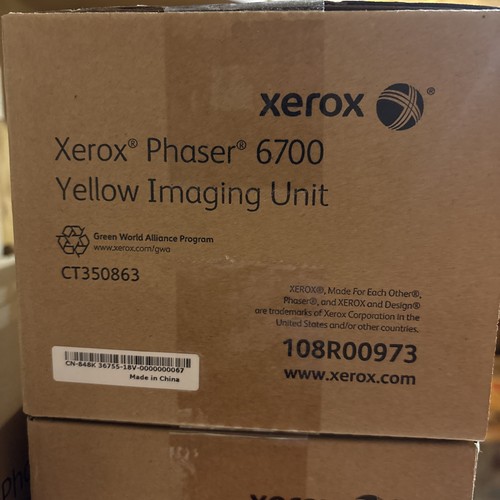 Xerox 108R00973 Original Yellow Imaging Unit Phaser 6700 50000 Seiten