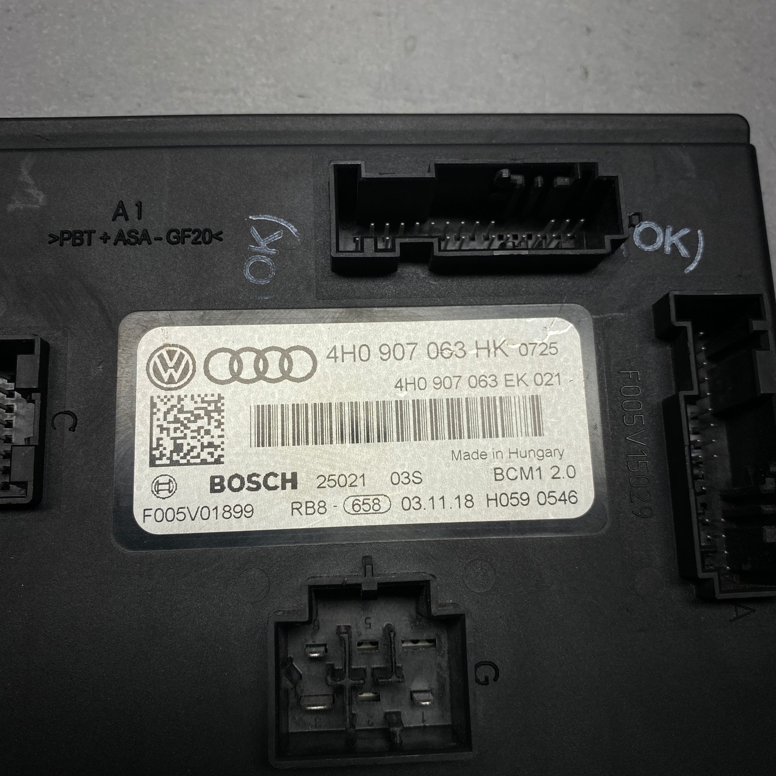 Lamborghini Huracan Body Control Supply Control Module 4H0907063HK