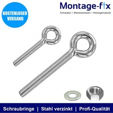 Ringschraube M3 M4 M5 M6 M8 Schraubring Ösenschraube Öse Gewinde metrisch Mutter