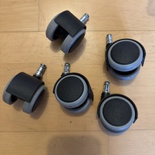 Bürostuhlrollen 10mm 5er Set Rollen für Bürostühle Bürostuhl Rollen