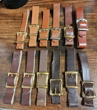 Watch Fob Straps (1/2" Brown Leather)(12 PC)