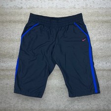 Vintage Y2K Nike Capris Track Pants Womens XL Baggy Navy Blue Sweatpants