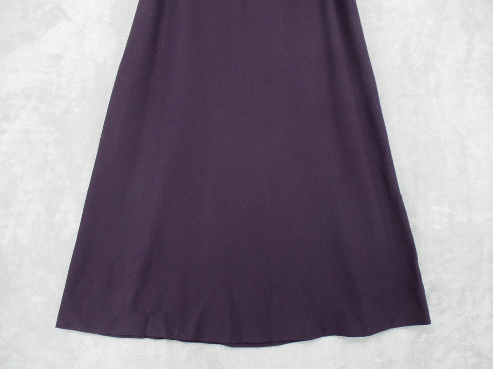 Falda De Colección Jones New York 10 Lana Worsted Maxi Modesta Carrera Clásica Púrpura Foto 4 de 4