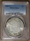 $1 1881-S Morgan Silver Dollar PCGS MS63 San Francisco Mint * AvenueCoin