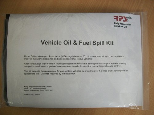 MSA Regulation Spill Kit Race Rally Off Road