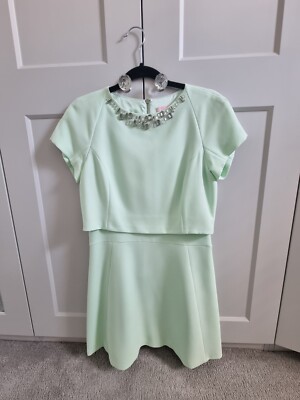 ted baker mint green lace dress NWT Ted Baker Womens Raenna Fitted Lace Dress Light Pastel Mint Green, Size 8