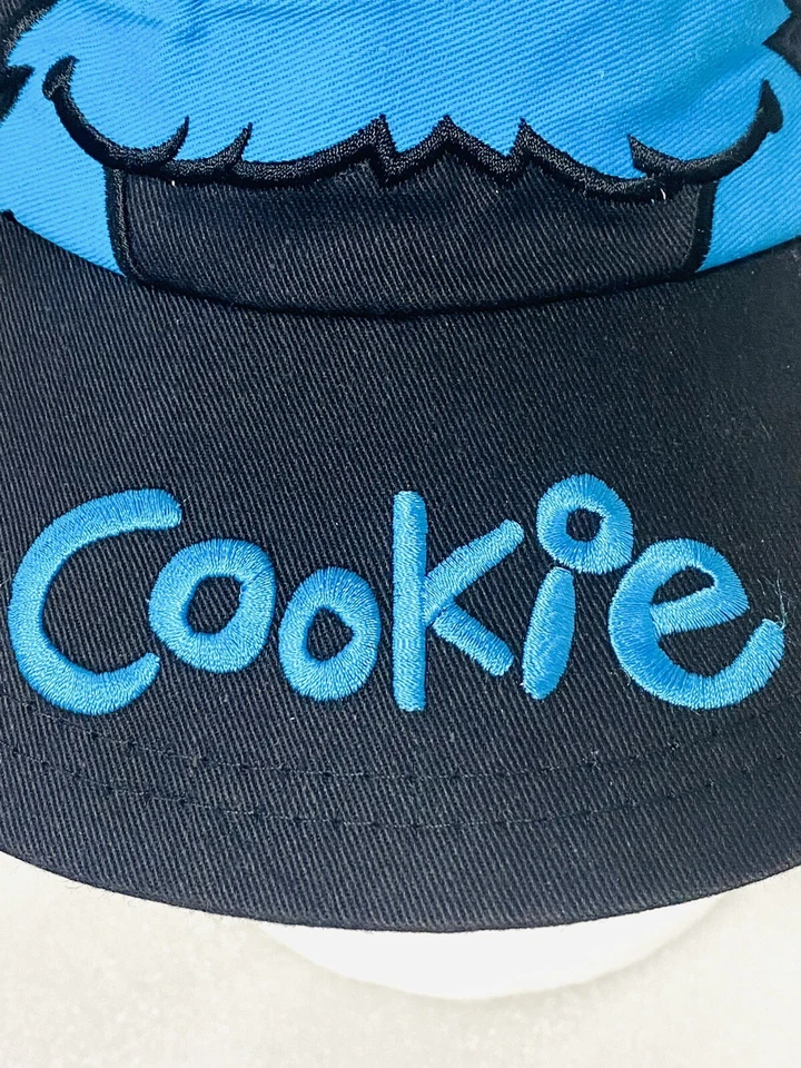 Gorra gorra de pintores de monstruos galletas de calle sésamo negra vintage Foto 2 de 4
